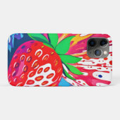 （ばちゃばちゃ）跳ねるストロベリースプラッシュ Case-Mate iPhoneケース (裏面(横))