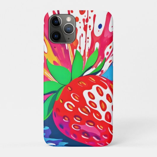 （ばちゃばちゃ）跳ねるストロベリースプラッシュ Case-Mate iPhoneケース (裏)