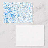 （ばちゃばちゃ）跳ねるテクスチャ – 青 ノートカード (正面/裏面)