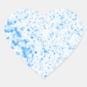(ばちゃばちゃ)跳ねるテクスチャ – 青 ハートシール (正面)