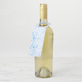 （ばちゃばちゃ）跳ねるテクスチャ – 青 ボトルネックタグ