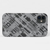 (ばちゃばちゃ)跳ねるデザイン – グレーカモフラージュ Case-Mate iPhoneケース (裏面(横))