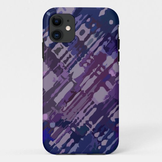 （ばちゃばちゃ）跳ねるデザイン – 青マゼンタ Case-Mate iPhoneケース (裏面)