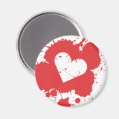 （ばちゃばちゃ）跳ねるハート磁石 マグネット (正面/裏面)