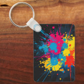 （ばちゃばちゃ）跳ねるパターンキーチェーン キーホルダー (正面)