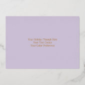 （ばちゃばちゃ）跳ねるフレシンプルームミニマルハッピーホリデー 箔シーズンカード (裏面)