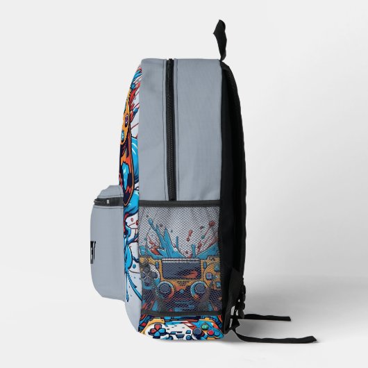 (ばちゃばちゃ)跳ねる付きゲーム絵を描制御パーソナライズされた器 プリントバックパック (右)