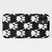 (ばちゃばちゃ)跳ねる付き白犬ポーパタ絵を描ン Case-Mate iPhoneケース (裏面(横))