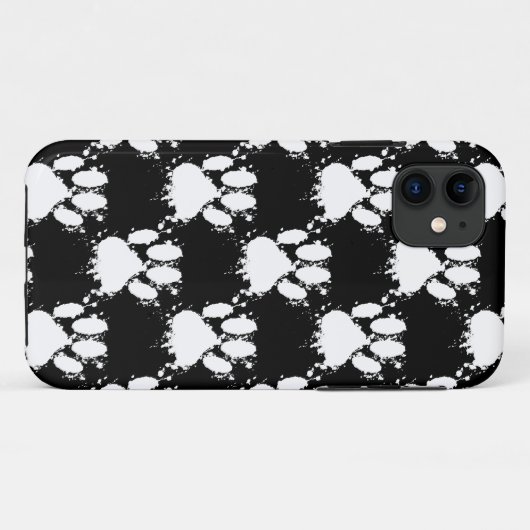 (ばちゃばちゃ)跳ねる付き白犬ポーパタ絵を描ン Case-Mate iPhoneケース (裏面(横))