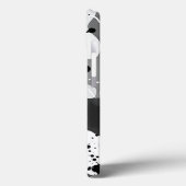 （ばちゃばちゃ）跳ねる付き白黒の流体インクパターン Case-Mate iPhoneケース (裏面 / 左)