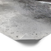 （ばちゃばちゃ）跳ねる効果水絵画色ピットブルドッグ ポスター (角)