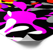 (ばちゃばちゃ)跳ねる壁紙 ポスター (角)