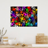 (ばちゃばちゃ)跳ねる壁紙 ポスター (キッチン)