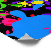 （ばちゃばちゃ）跳ねる壁紙 ポスター (角)