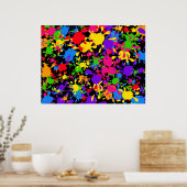 （ばちゃばちゃ）跳ねる壁紙 ポスター (キッチン)