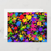 （ばちゃばちゃ）跳ねる壁紙 ポストカード (正面/裏面)