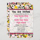 （ばちゃばちゃ）跳ねる多彩の卒業招待状- 2011 招待状 (正面/裏面)