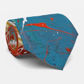 (ばちゃばちゃ)跳ねる抽象デザイン ネクタイ (ロール)