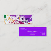 （ばちゃばちゃ）跳ねる抽象芸術の皮膚名刺 スキニー名刺 (正面/裏面)