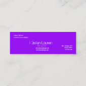 （ばちゃばちゃ）跳ねる抽象芸術の皮膚名刺 スキニー名刺 (裏面)