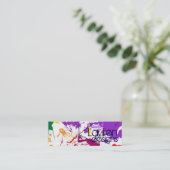 （ばちゃばちゃ）跳ねる抽象芸術の皮膚名刺 スキニー名刺 (スタンド正面)