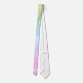 (ばちゃばちゃ)跳ねる数々の付き着色水色 ネクタイ (裏面)