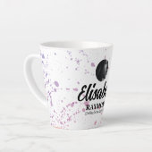 （ばちゃばちゃ）跳ねる水彩ラテマグカップ カフェラテマグ (左アングル)