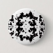 （ばちゃばちゃ）跳ねる白黒ラウンドボタン 缶バッジ (正面)