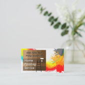 （ばちゃばちゃ）跳ねる絵を描の絵を描跳ね 名刺 (スタンド正面)