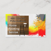 （ばちゃばちゃ）跳ねる絵を描の絵を描跳ね 名刺 (正面)