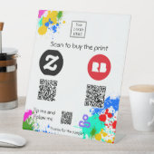 (ばちゃばちゃ)跳ねる絵を描スキャン買トして、先端と後を追CD 台座サイン (インサイチュ)