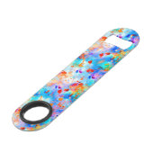 （ばちゃばちゃ）跳ねる絵を描明るい色の背景 スピード栓抜き (裏面アングル)