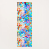 （ばちゃばちゃ）跳ねる絵を描明るい色の背景 ヨガマット (裏面)