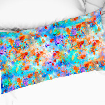 （ばちゃばちゃ）跳ねる絵を描明るい色の背景