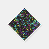 （ばちゃばちゃ）跳ねる絵を描-カラフル- スタンダードカクテルナプキン (角)