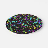 (ばちゃばちゃ)跳ねる絵を描-カラフル- ペーパープレート (アングル)