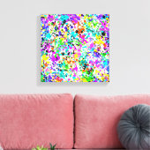 （ばちゃばちゃ）跳ねる絵を描 キャンバスプリント (インサイチュ (リビング))