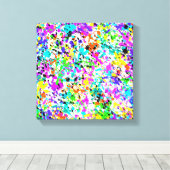 （ばちゃばちゃ）跳ねる絵を描 キャンバスプリント (インサイチュ (ウッドフロア))