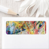 (ばちゃばちゃ)跳ねる絵を描 ラベル (インサイチュ)