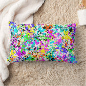 （ばちゃばちゃ）跳ねる絵を描 ランバークッション (ブランケット)