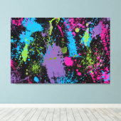 （ばちゃばちゃ）跳ねる キャンバスプリント (インサイチュ (ウッドフロア))