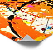 (ばちゃばちゃ)跳ねる ポスター (角)