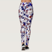 （ばちゃばちゃ）跳ねる – 赤と青 レギンス (裏面)