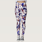 （ばちゃばちゃ）跳ねる – 赤と青 レギンス (正面)