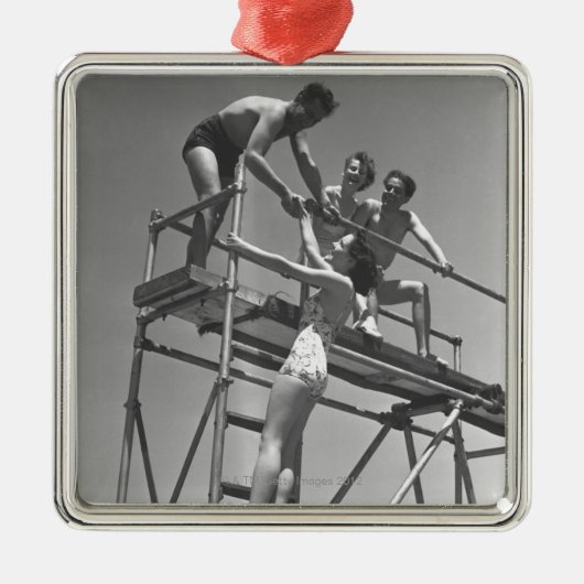 ばね板 メタルオーナメント (正面)