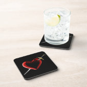 ばら打ちのハート コースター (右側)