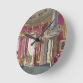 ばら色のサテンの応接室(第2眺め) Carlton Hous ラウンド壁時計 (傾斜)