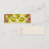 ばら色のニンフの細いプロフィールカード スキニー名刺 (正面/裏面)