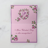 ばら色のハートのカスタム・カード シーズンカード (内部)