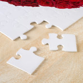 ばら色のハートの形 ジグソーパズル (側面)